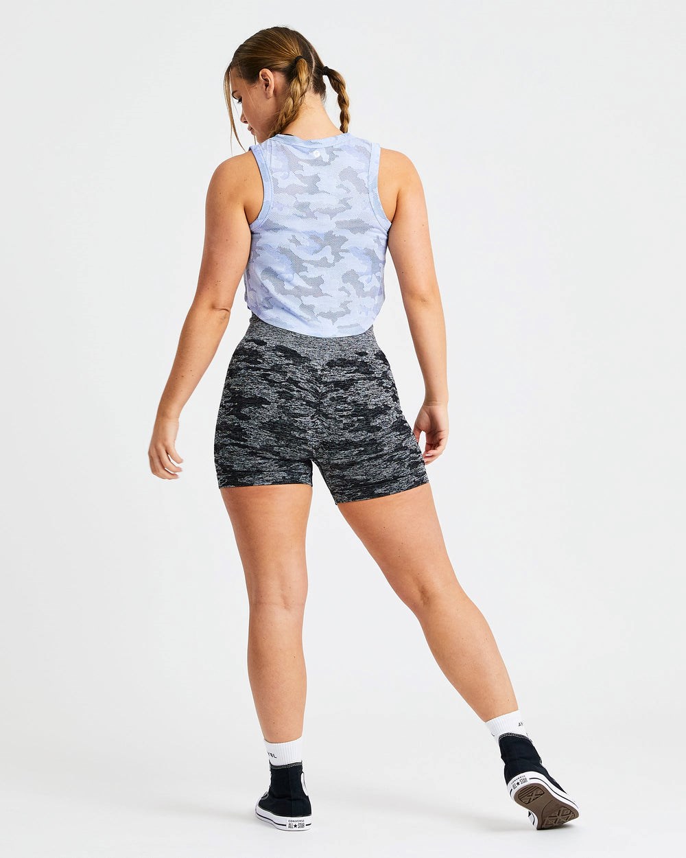 AYBL Evolve Camo Crop Vest Blau | 01853-DEBI