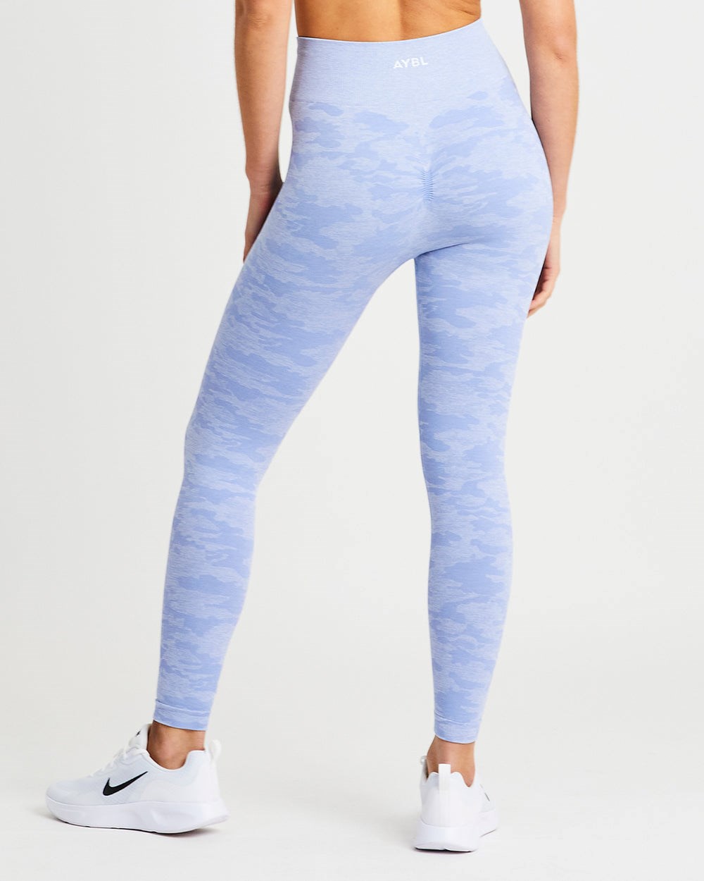 AYBL Evolve Camo Seamless Leggings Blau | 74368-WGFU