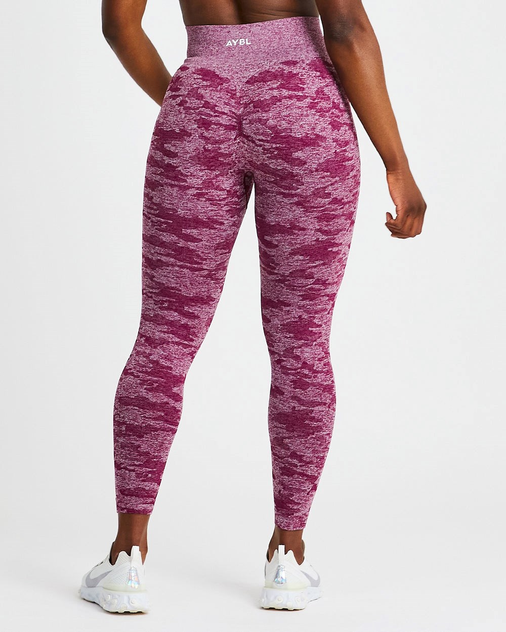 AYBL Evolve Camo Seamless Leggings Bordeaux | 61852-DSCE