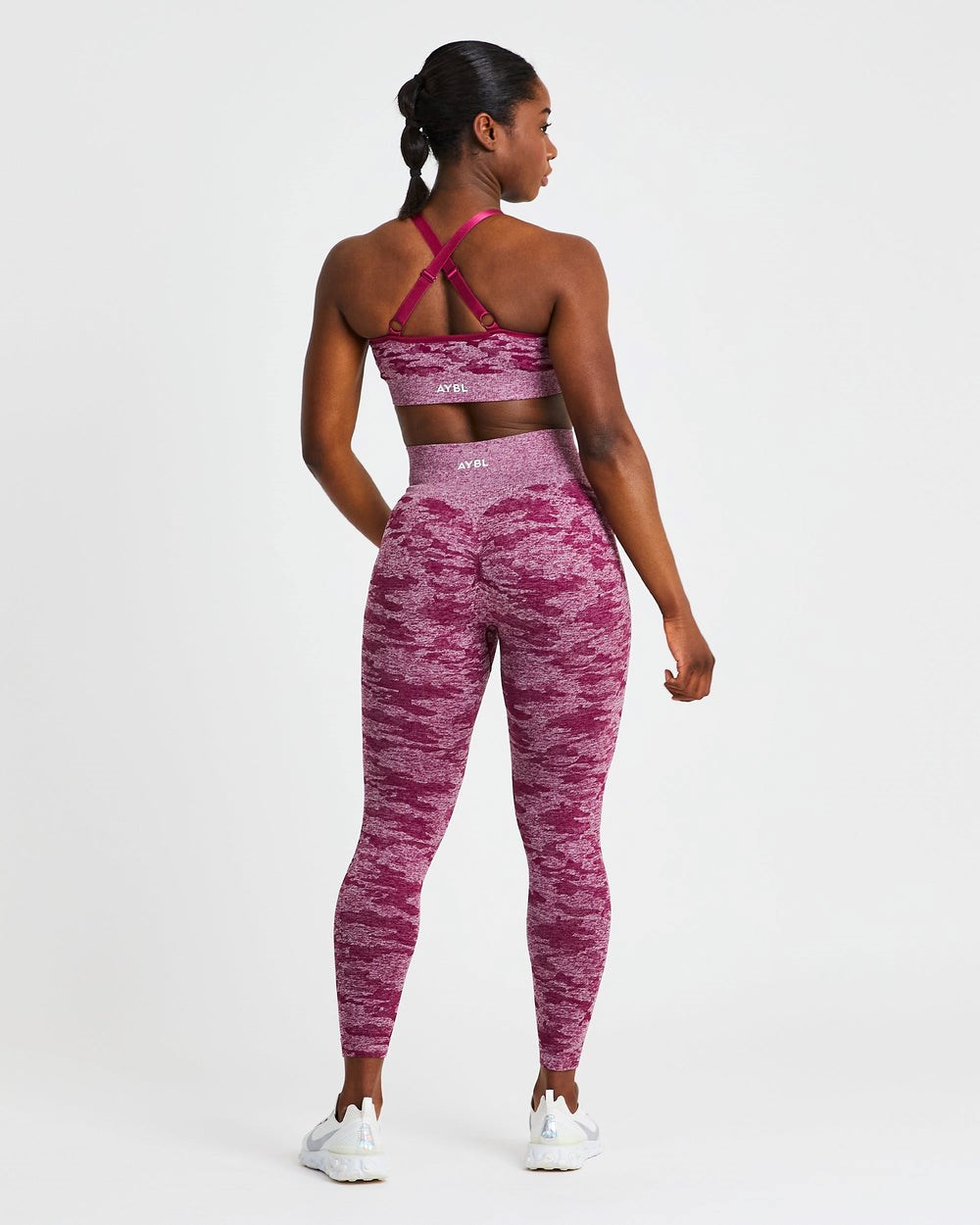 AYBL Evolve Camo Seamless Leggings Bordeaux | 61852-DSCE