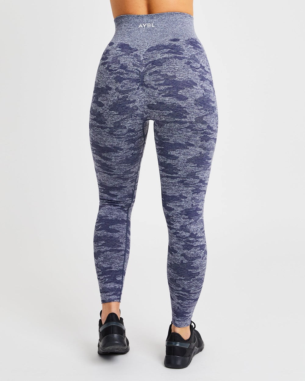 AYBL Evolve Camo Seamless Leggings Navy | 17906-NUZV