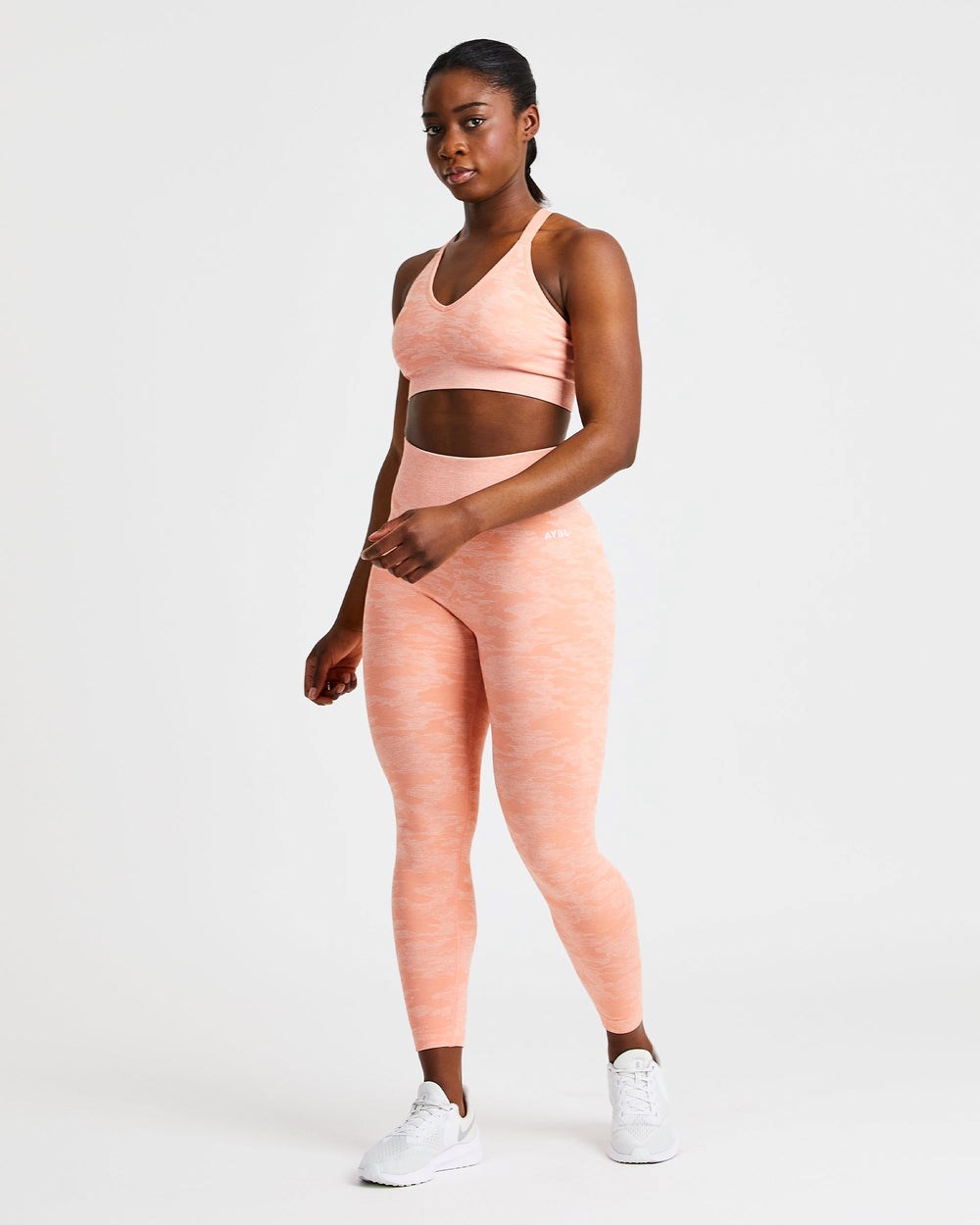 AYBL Evolve Camo Seamless Leggings Peach | 32975-XSUV