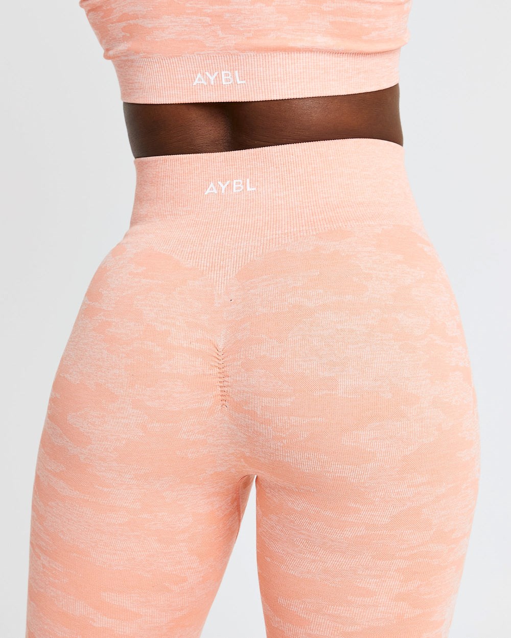 AYBL Evolve Camo Seamless Leggings Peach | 32975-XSUV