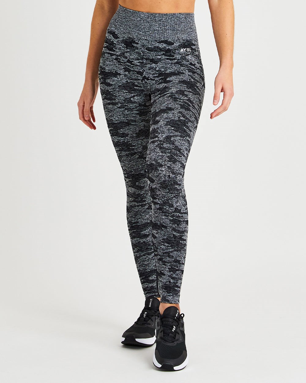 AYBL Evolve Camo Seamless Leggings Schwarz | 45712-VJQX