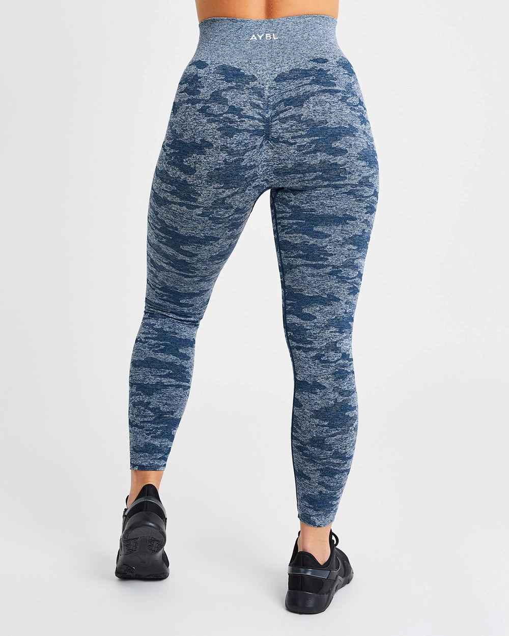 AYBL Evolve Camo Seamless Leggings Teal | 65203-HKWS