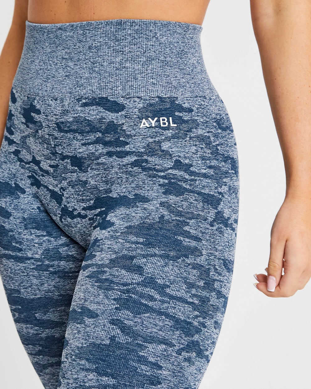 AYBL Evolve Camo Seamless Leggings Teal | 65203-HKWS