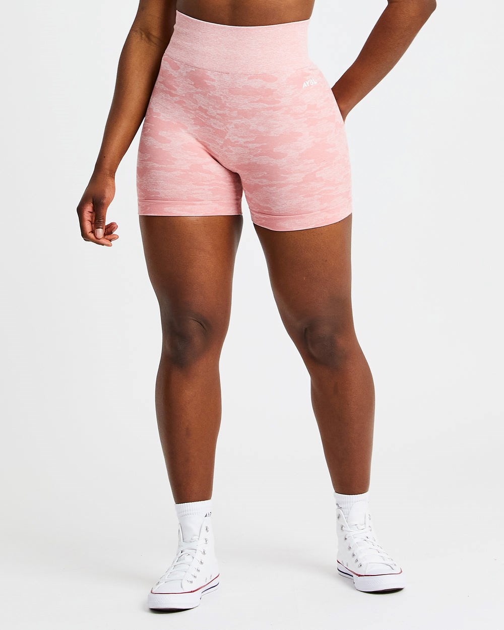 AYBL Evolve Camo Seamless Shorts Rosa | 58047-EOYA