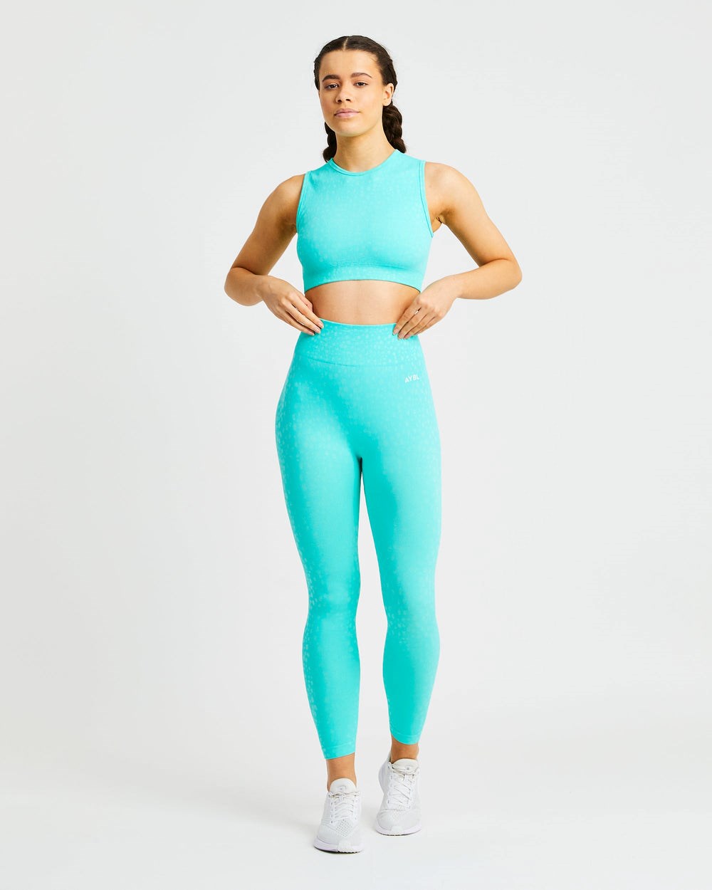 AYBL Evolve Speckle Seamless Crop Vest Grün | 58213-PFYN