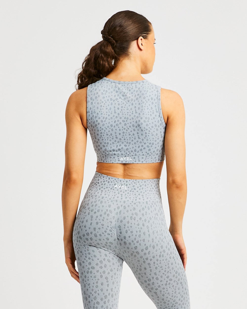 AYBL Evolve Speckle Seamless Crop Vest Hellgrau | 24617-QIXC