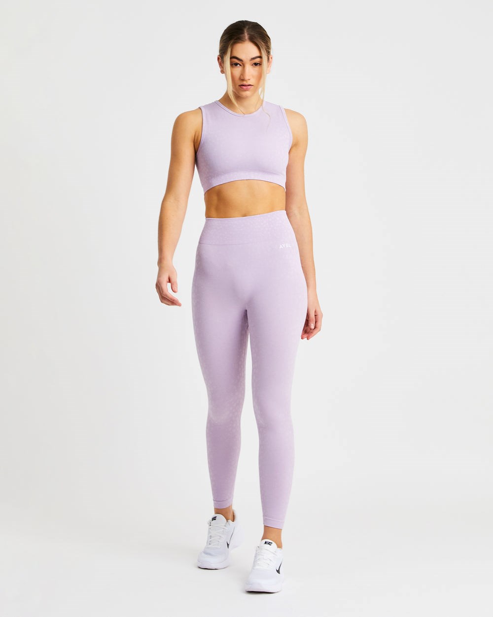 AYBL Evolve Speckle Seamless Crop Vest Lilac | 39126-STCL