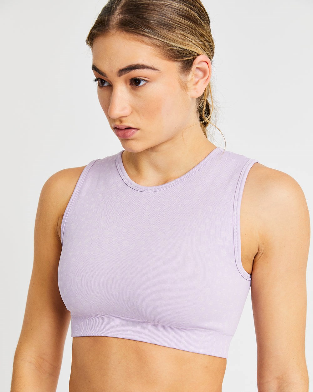 AYBL Evolve Speckle Seamless Crop Vest Lilac | 39126-STCL