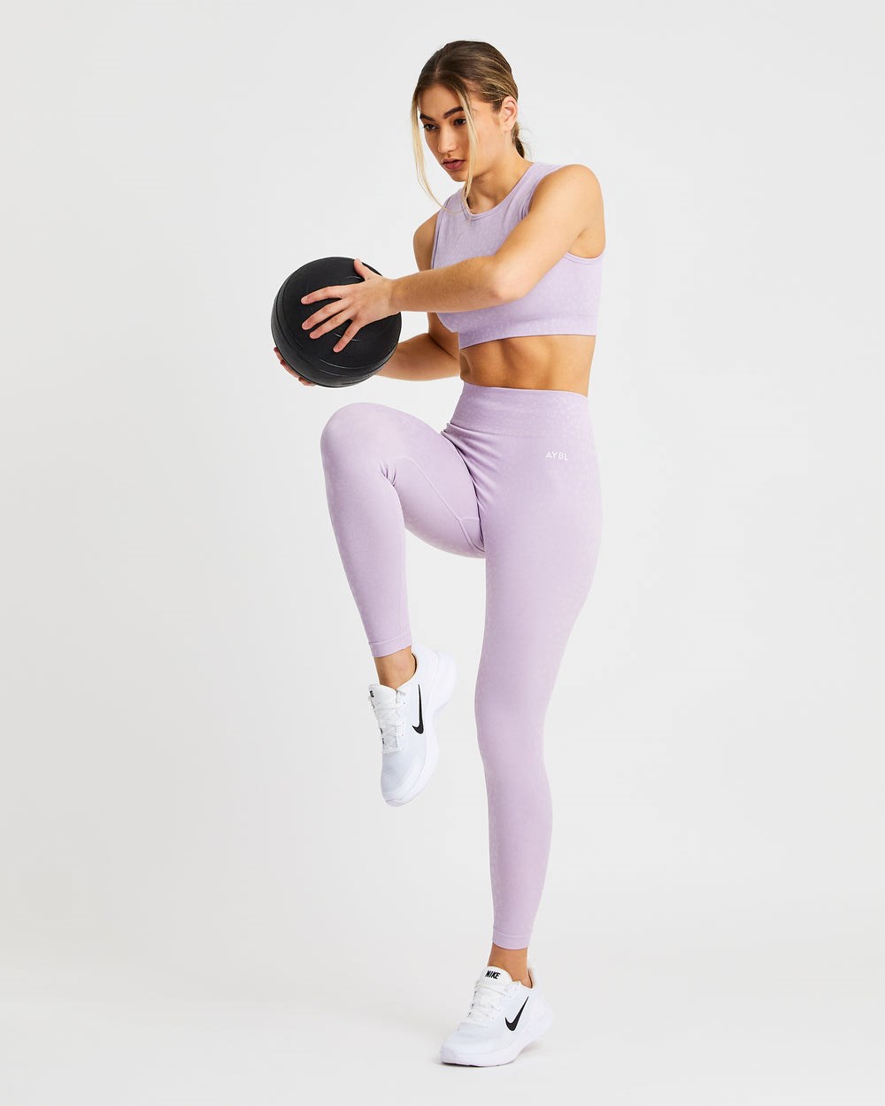 AYBL Evolve Speckle Seamless Crop Vest Lilac | 39126-STCL