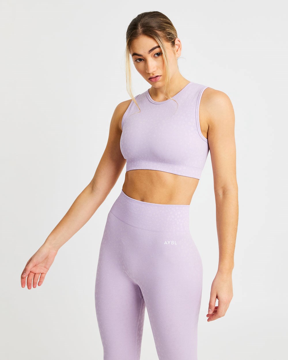 AYBL Evolve Speckle Seamless Crop Vest Lilac | 39126-STCL