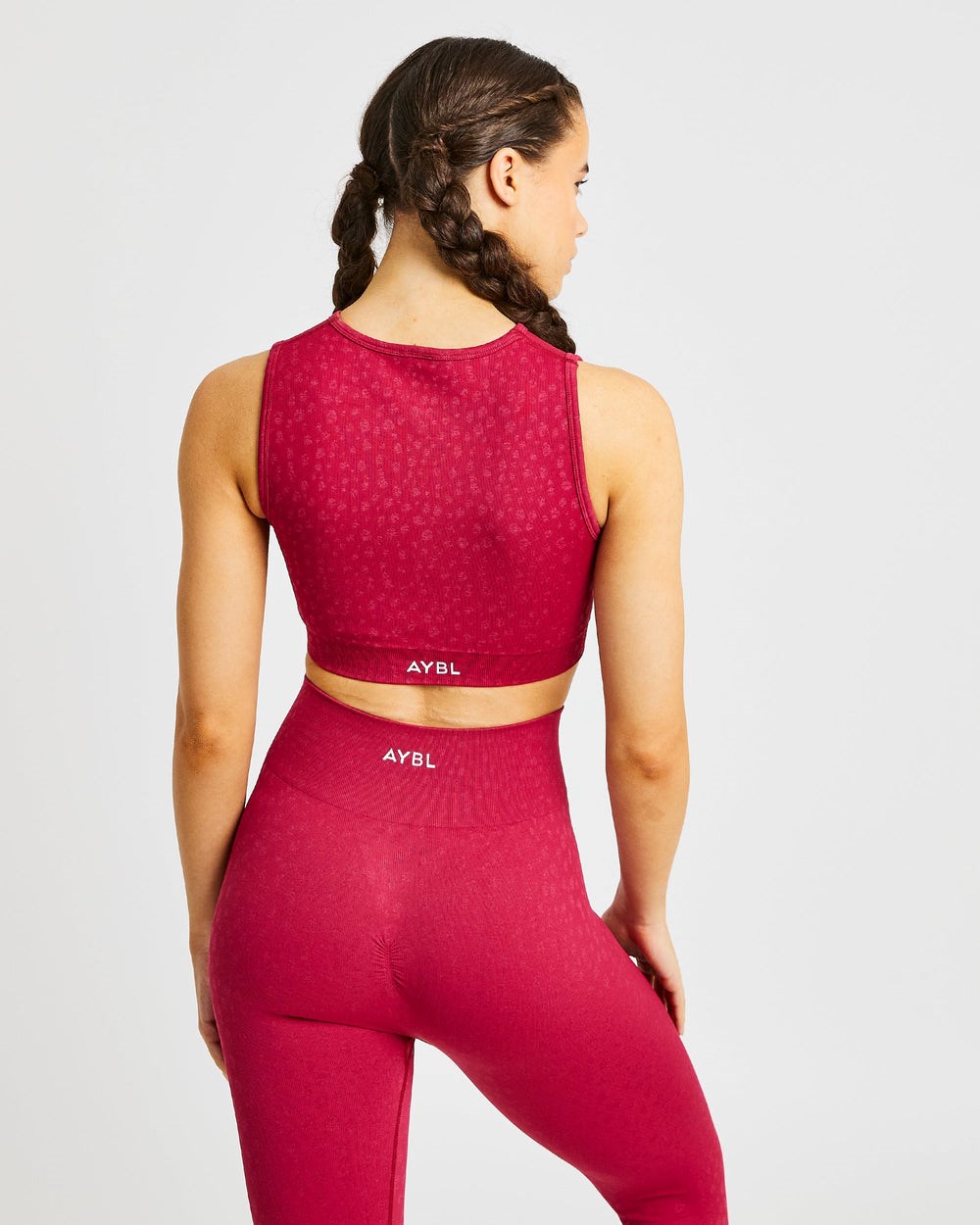 AYBL Evolve Speckle Seamless Crop Vest Raspberry | 08967-HXUG