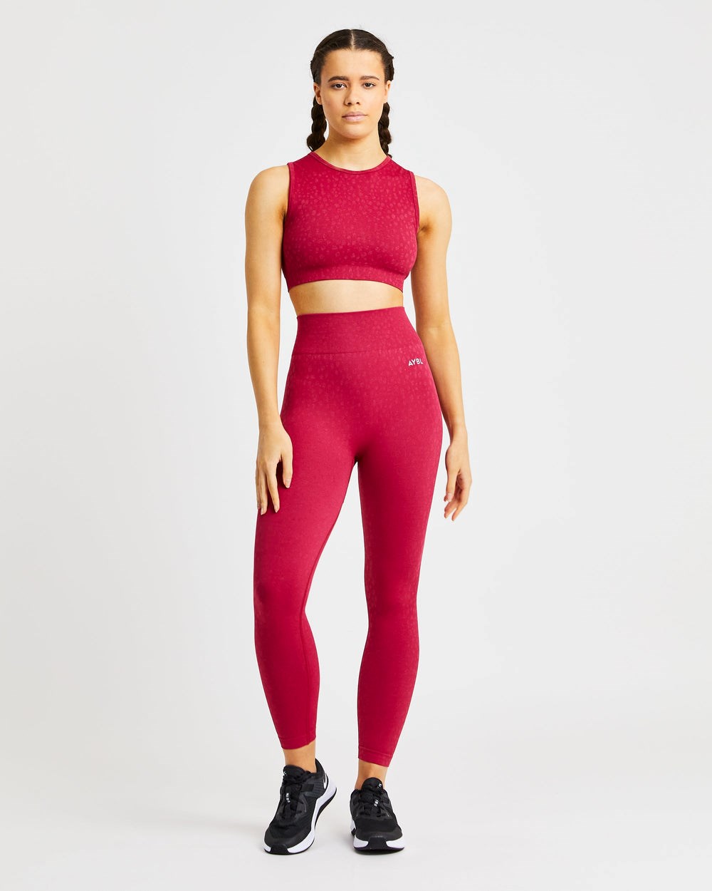 AYBL Evolve Speckle Seamless Crop Vest Raspberry | 08967-HXUG