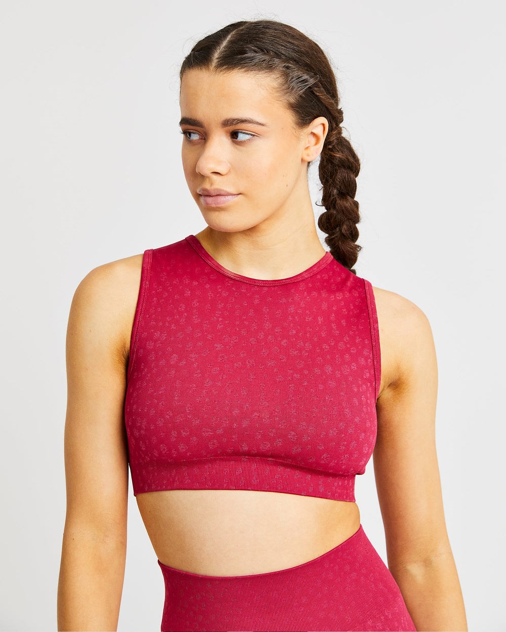 AYBL Evolve Speckle Seamless Crop Vest Raspberry | 08967-HXUG