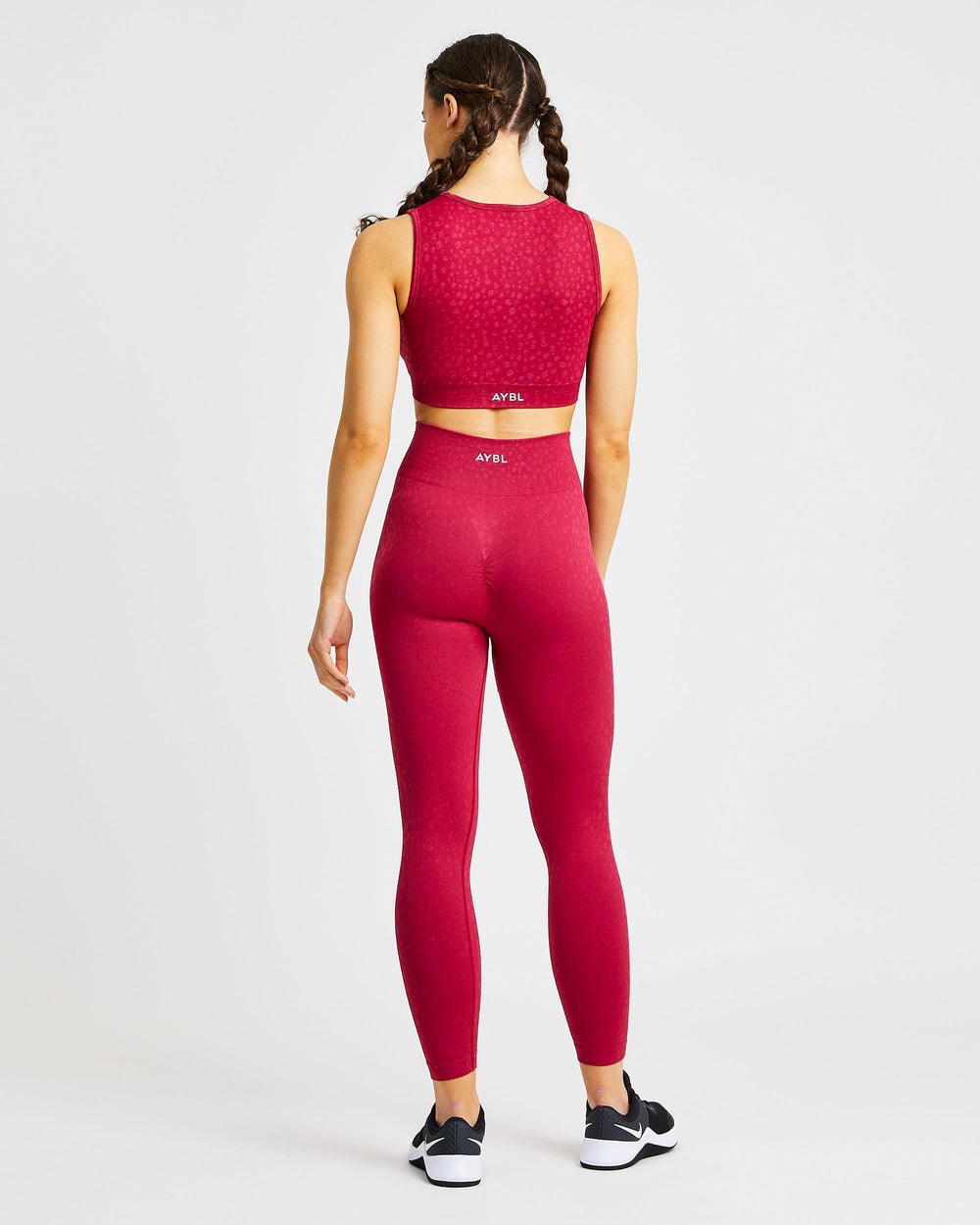 AYBL Evolve Speckle Seamless Crop Vest Raspberry | 84603-KUDV