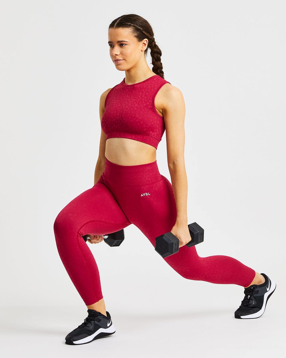 AYBL Evolve Speckle Seamless Crop Vest Raspberry | 84603-KUDV