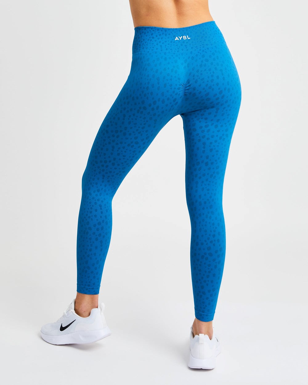 AYBL Evolve Speckle Seamless Leggings Blau | 04753-FEHQ