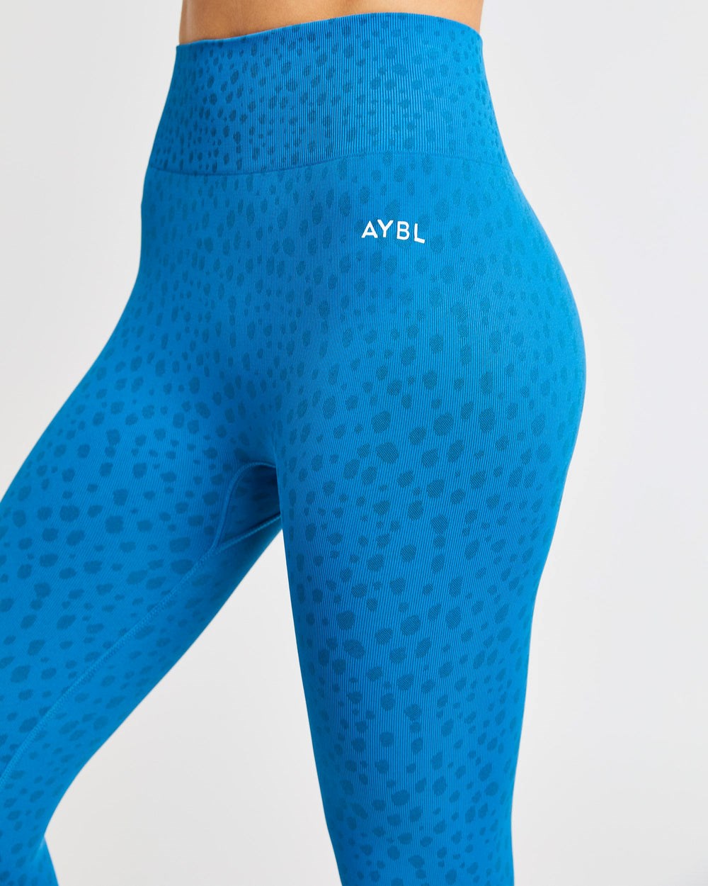 AYBL Evolve Speckle Seamless Leggings Blau | 04753-FEHQ