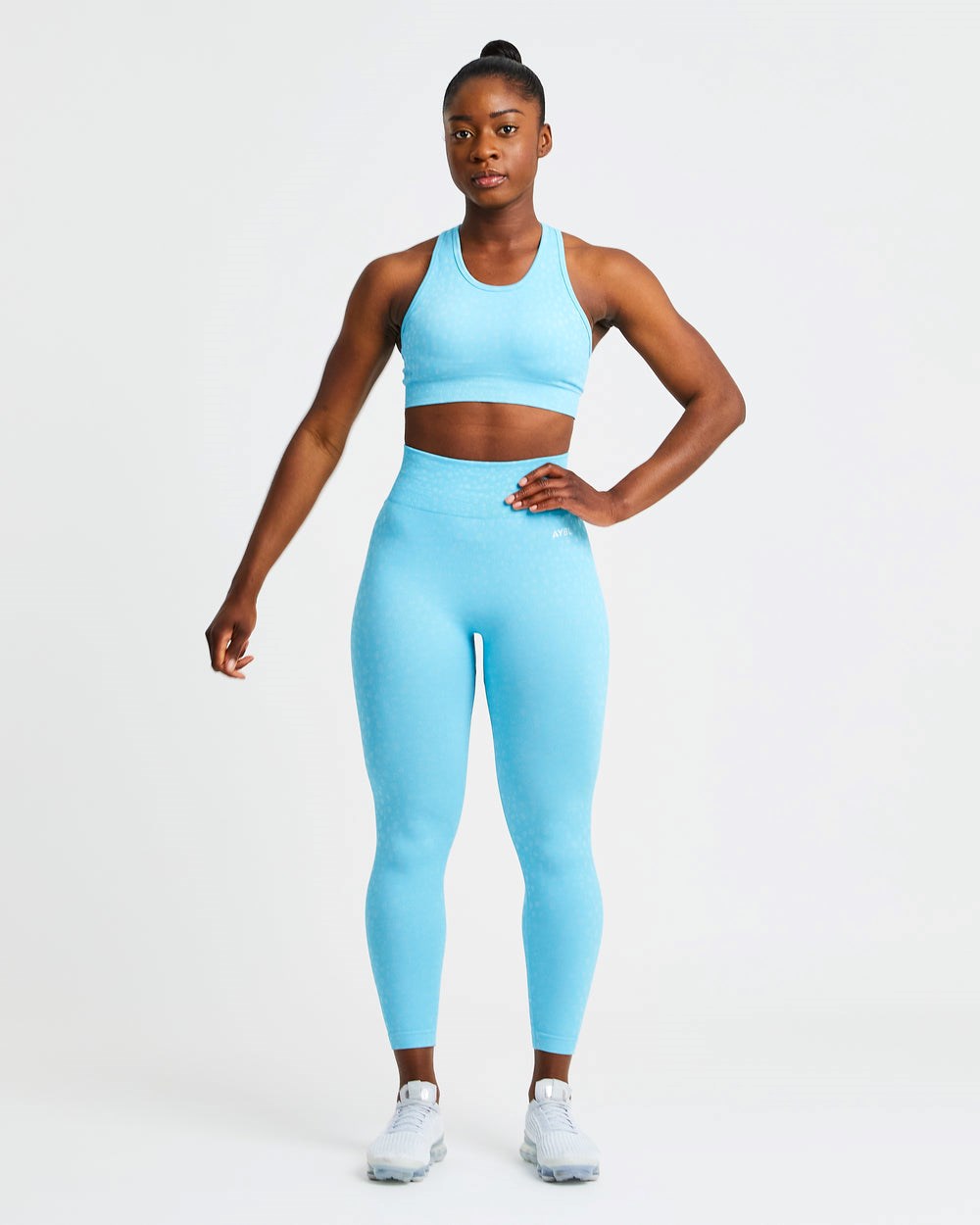 AYBL Evolve Speckle Seamless Leggings Hellblau | 45713-AEYG