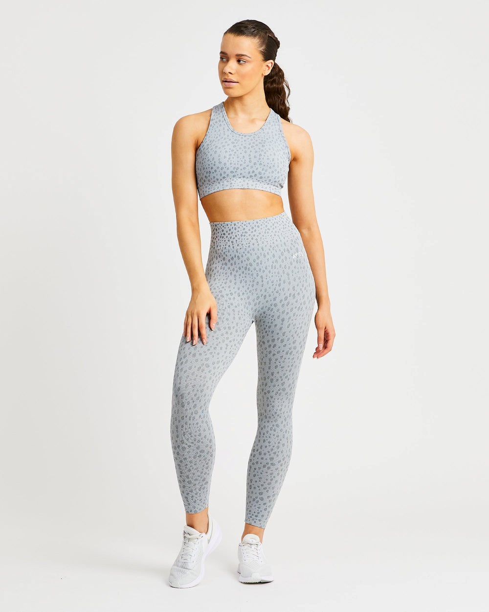 AYBL Evolve Speckle Seamless Leggings Hellgrau | 78061-LDIR