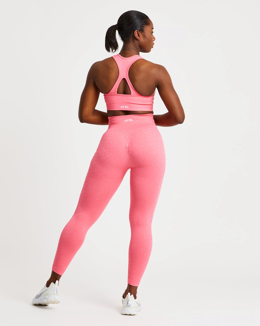 AYBL Evolve Speckle Seamless Leggings Koralle Rosa | 20947-HJRP