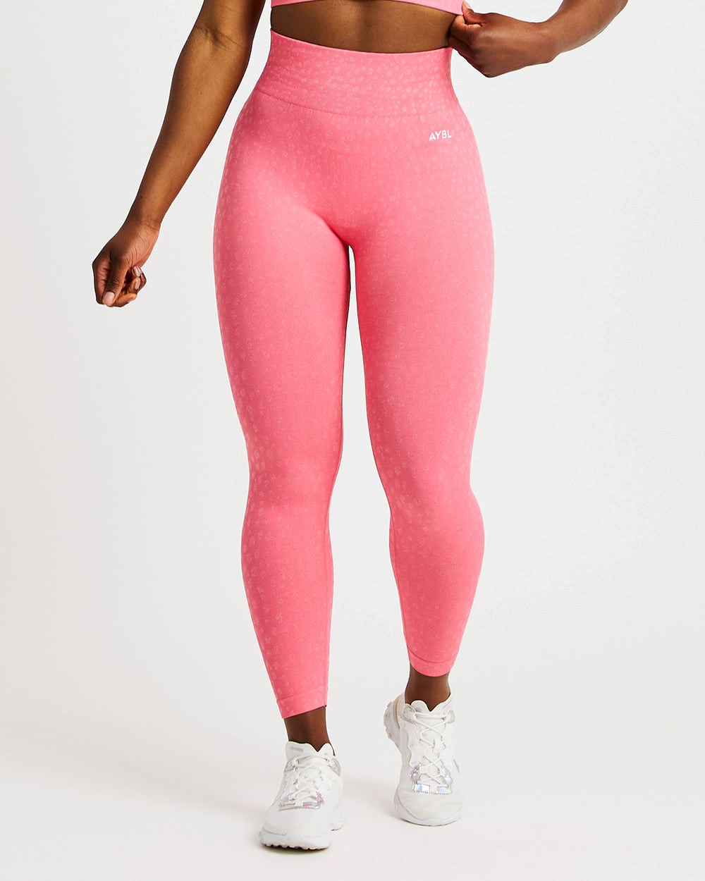 AYBL Evolve Speckle Seamless Leggings Koralle Rosa | 20947-HJRP