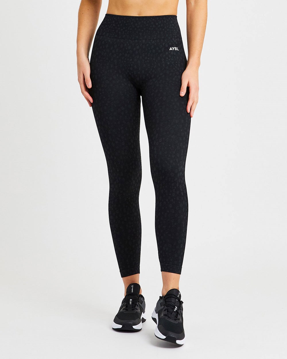 AYBL Evolve Speckle Seamless Leggings Schwarz | 95204-PLRI