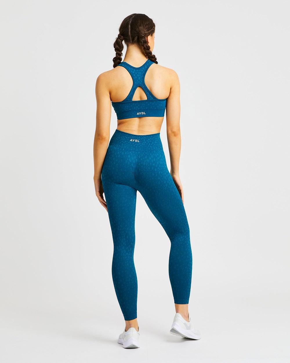 AYBL Evolve Speckle Seamless Leggings Teal | 83709-VJIR