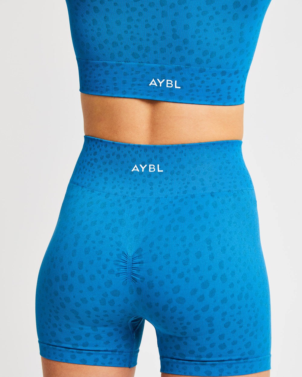 AYBL Evolve Speckle Seamless Shorts Blau | 26834-LAXD