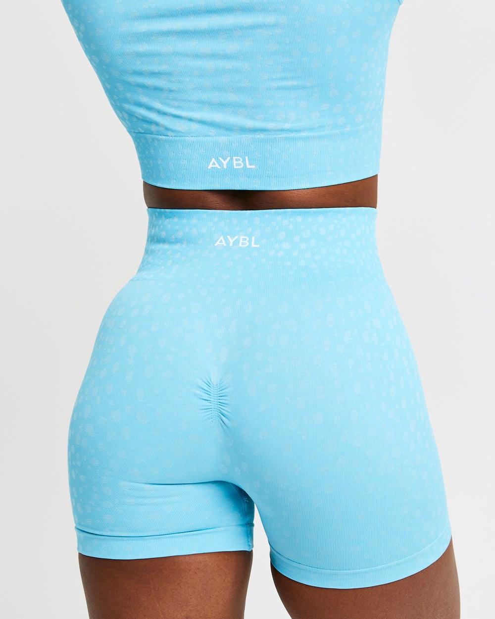 AYBL Evolve Speckle Seamless Shorts Hellblau | 18369-YPBO