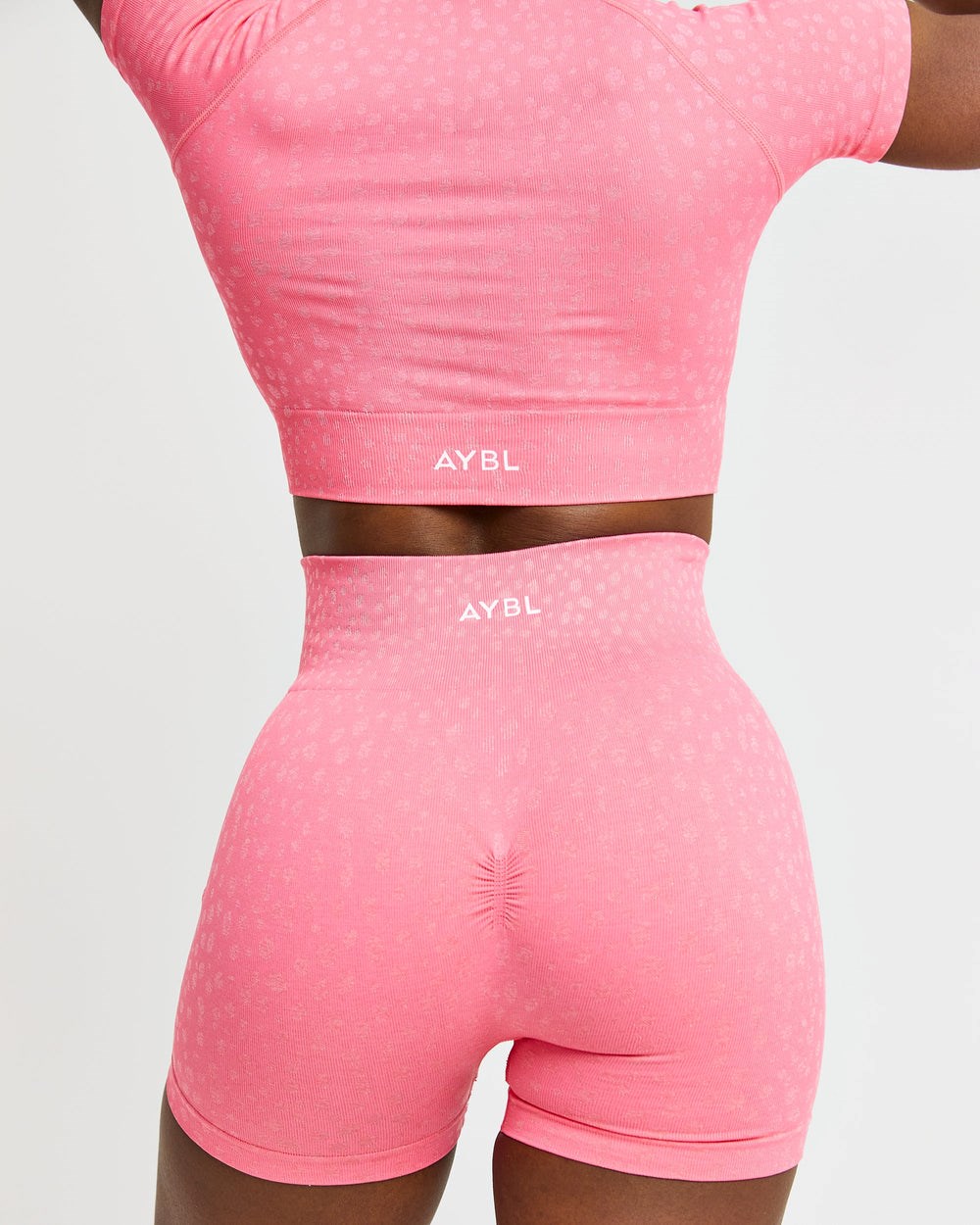 AYBL Evolve Speckle Seamless Shorts Koralle Rosa | 81904-RZUO