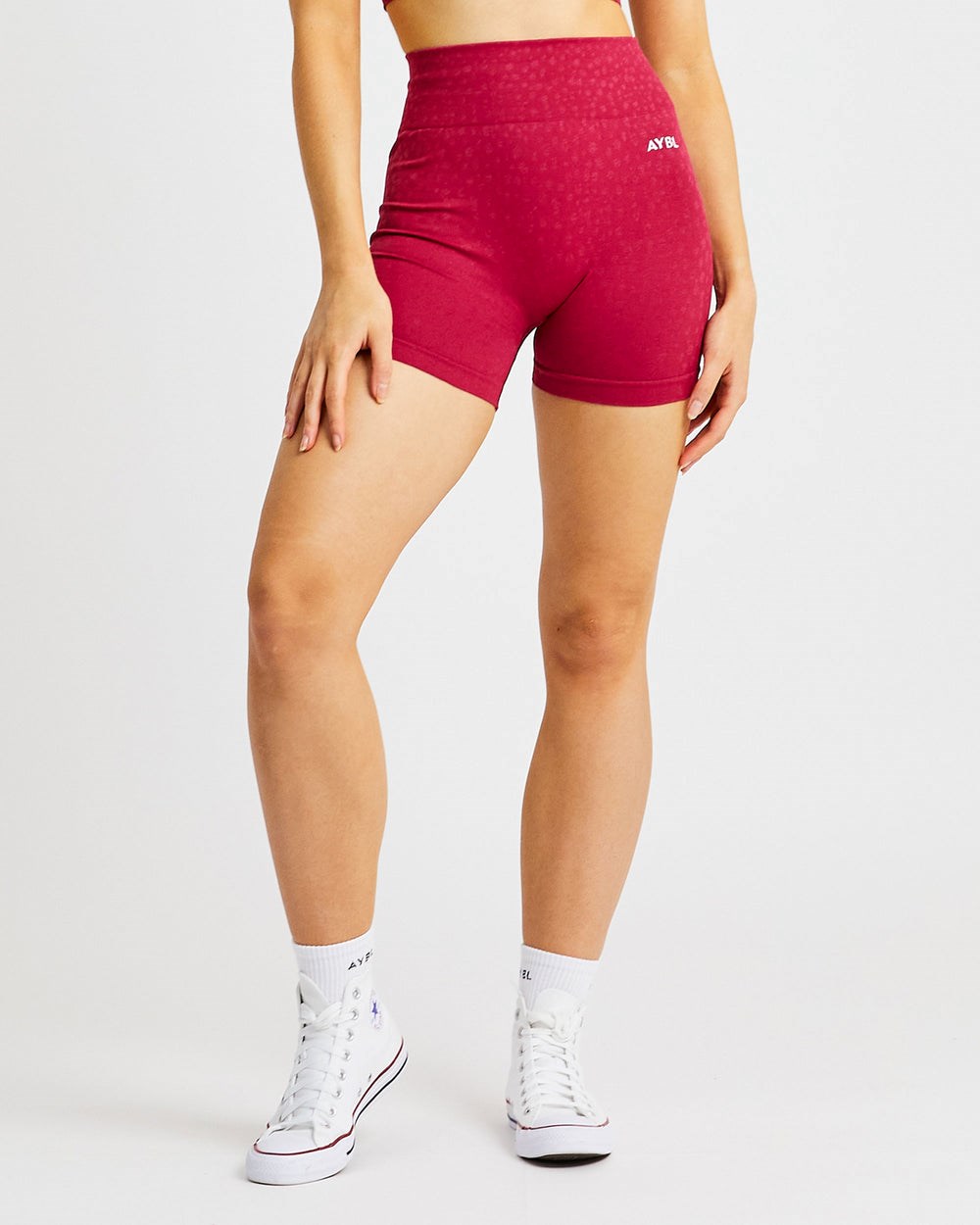 AYBL Evolve Speckle Seamless Shorts Raspberry | 68025-XNKB