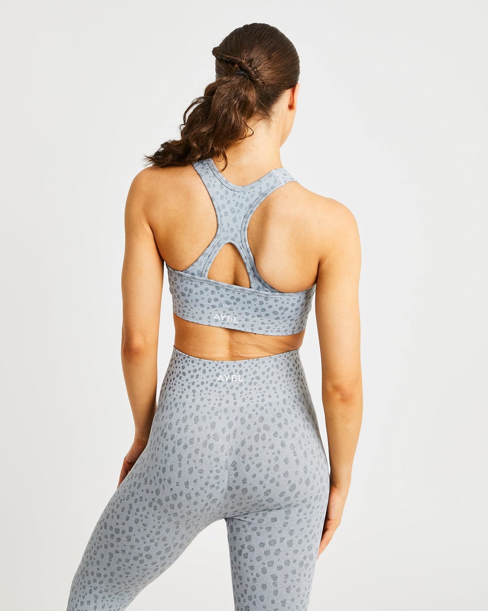 AYBL Evolve Speckle Seamless Sports Bra Hellgrau | 06529-QRJG