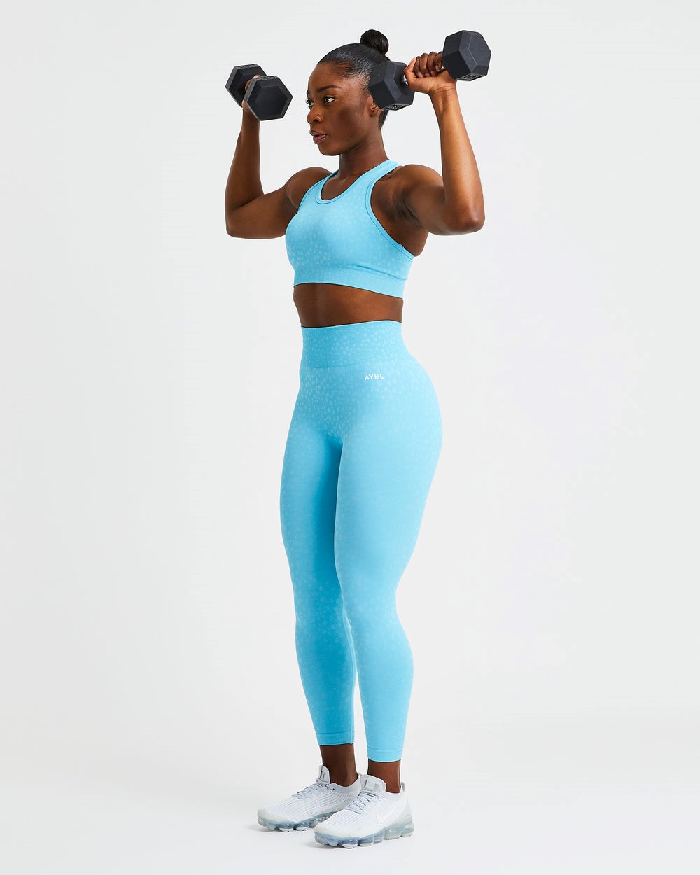 AYBL Evolve Speckle Seamless Sports Bra Hellblau | 15469-FUHP