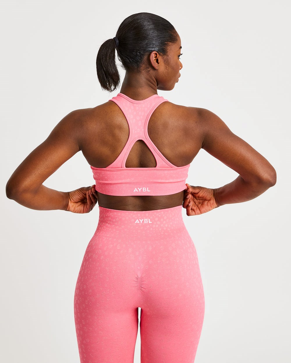 AYBL Evolve Speckle Seamless Sports Bra Koralle Rosa | 18673-ZPKO