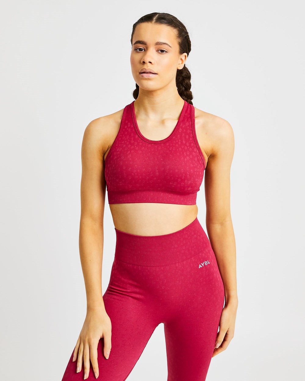 AYBL Evolve Speckle Seamless Sports Bra Raspberry | 46028-JAVX