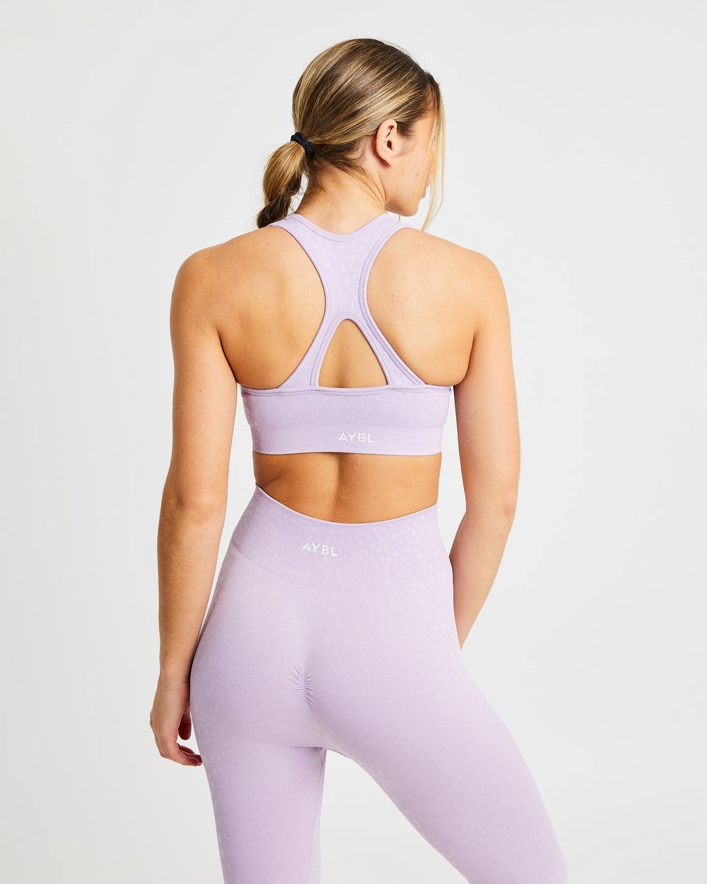 AYBL Evolve Speckle Seamless Sports Bra Lilac | 76583-BAKX