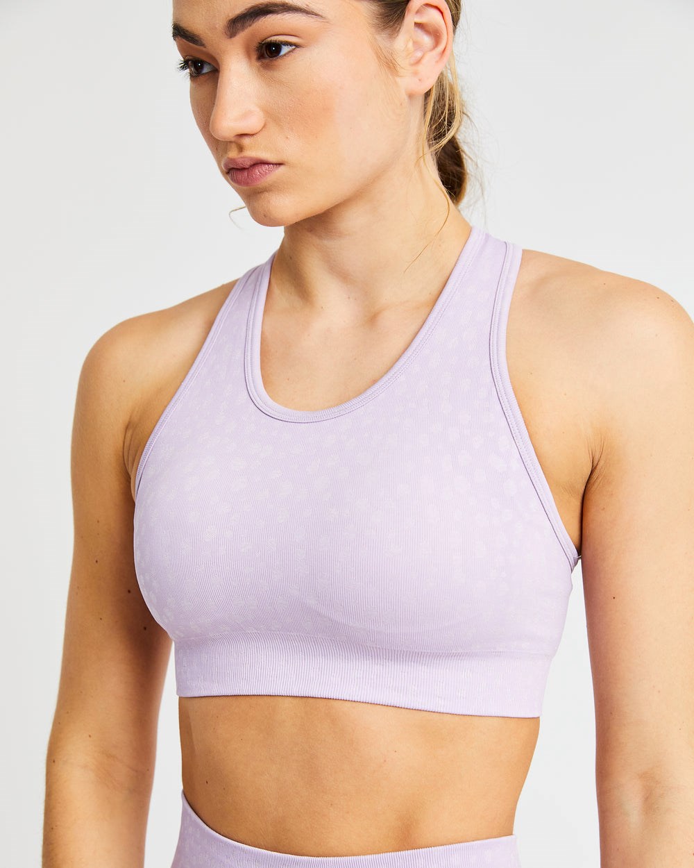 AYBL Evolve Speckle Seamless Sports Bra Lilac | 76583-BAKX