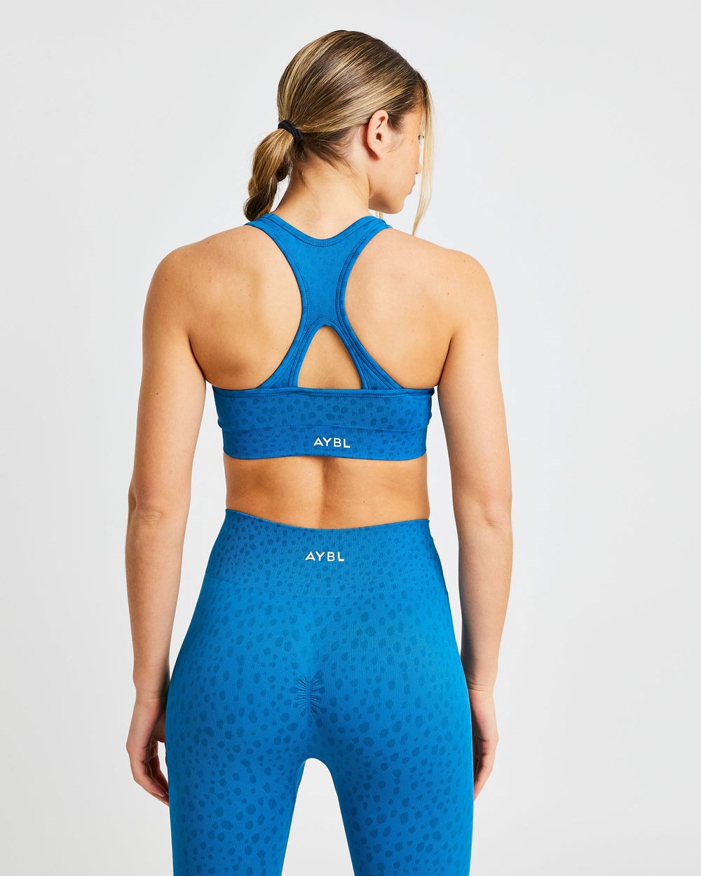 AYBL Evolve Speckle Seamless Sports Bra Blau | 78241-NBWH