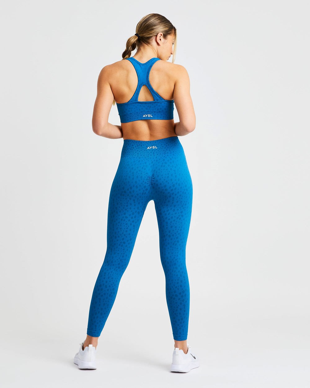 AYBL Evolve Speckle Seamless Sports Bra Blau | 78241-NBWH