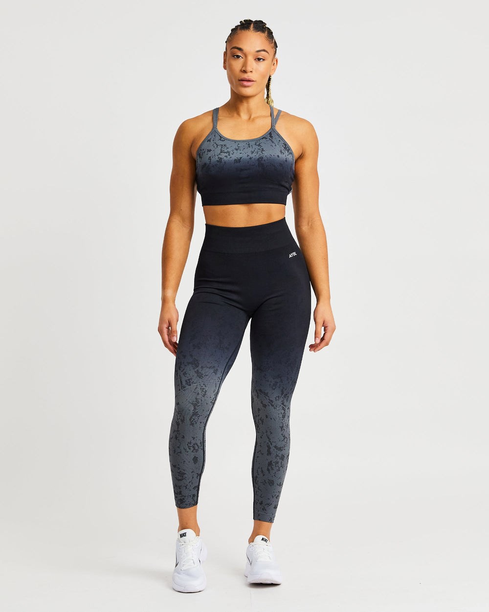 AYBL Flare Seamless Leggings Schwarz | 47521-MZBK