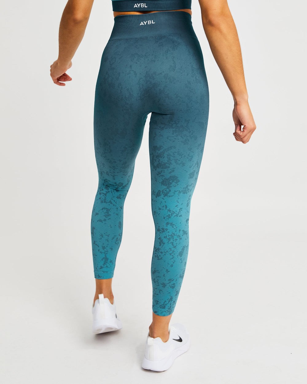 AYBL Flare Seamless Leggings Teal | 58017-IXVZ