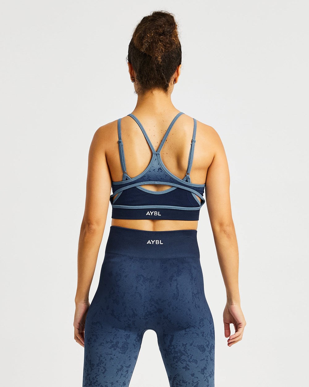 AYBL Flare Seamless Sports Bra Blau | 26591-UZWT