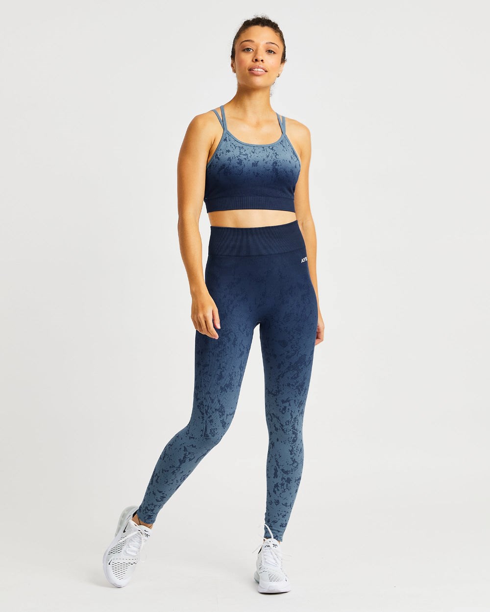 AYBL Flare Seamless Sports Bra Blau | 26591-UZWT