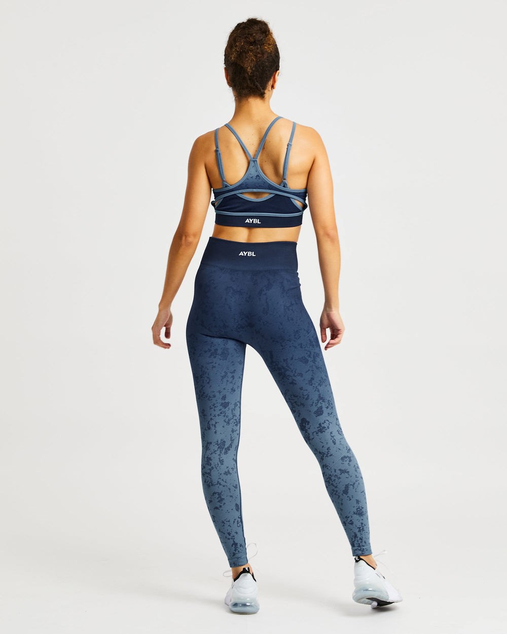 AYBL Flare Seamless Sports Bra Blau | 26591-UZWT