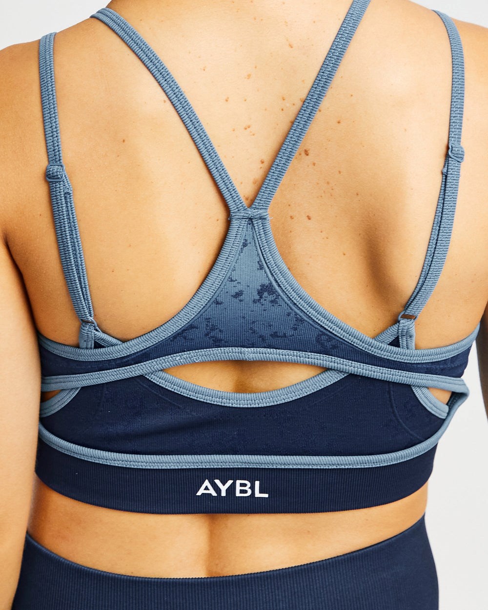 AYBL Flare Seamless Sports Bra Blau | 26591-UZWT