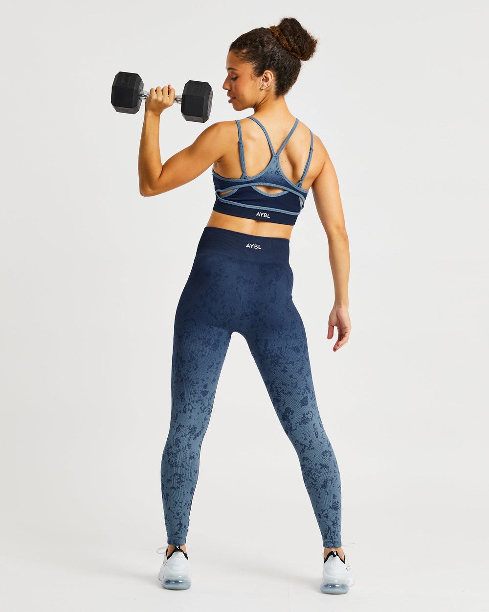 AYBL Flare Seamless Sports Bra Blau | 26591-UZWT