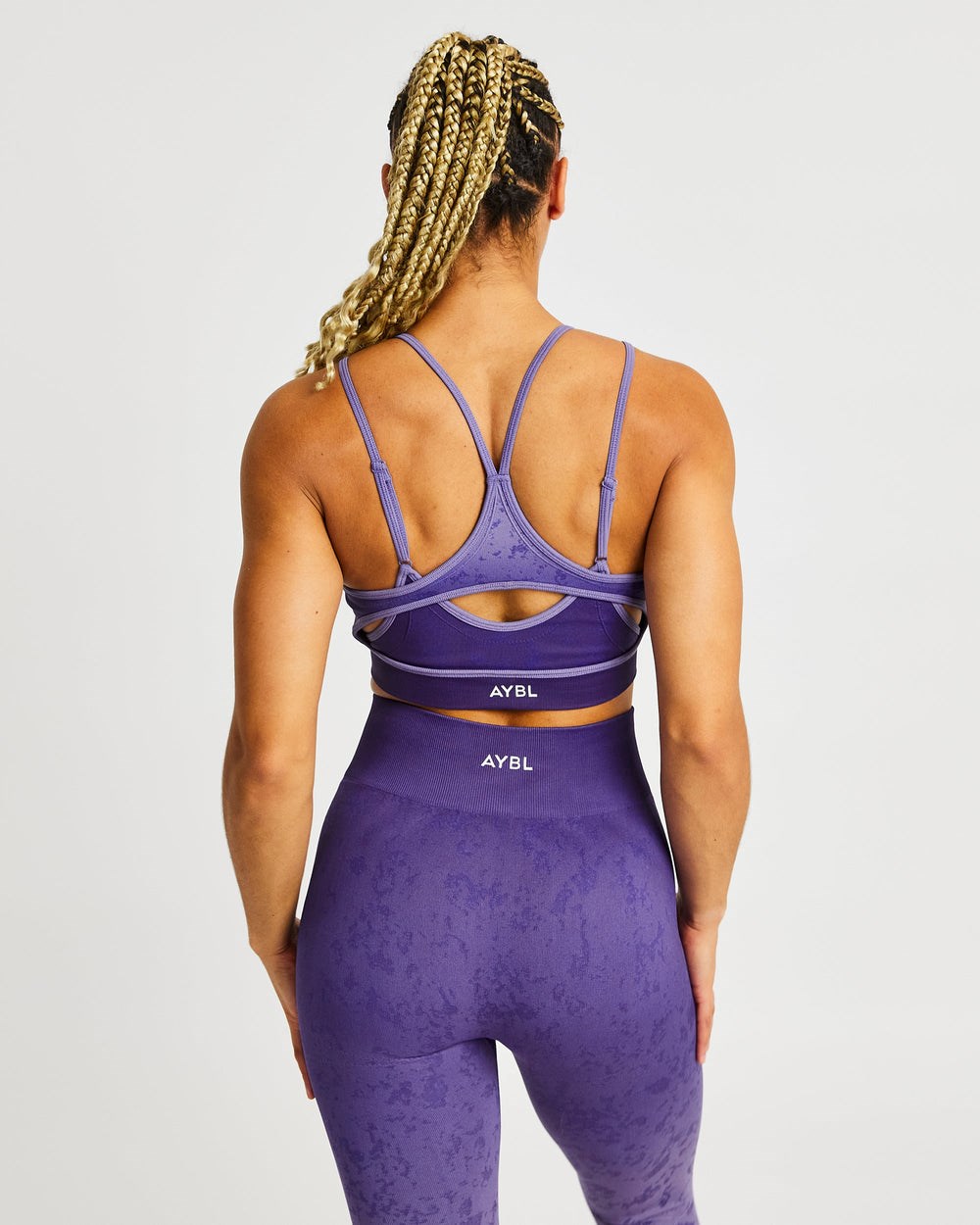 AYBL Flare Seamless Sports Bra Lila | 93410-EBJF